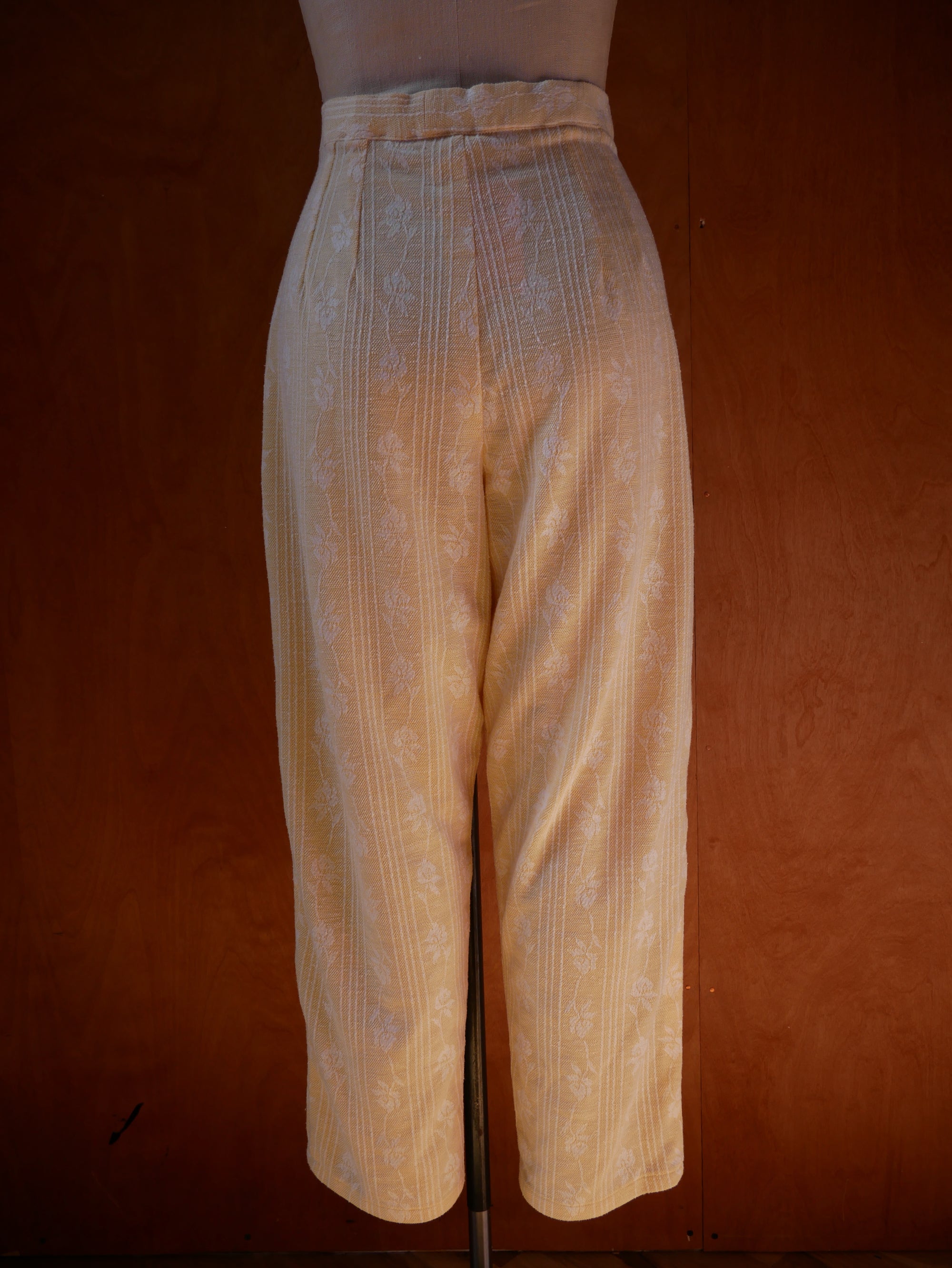 Yellow Floral Slacks