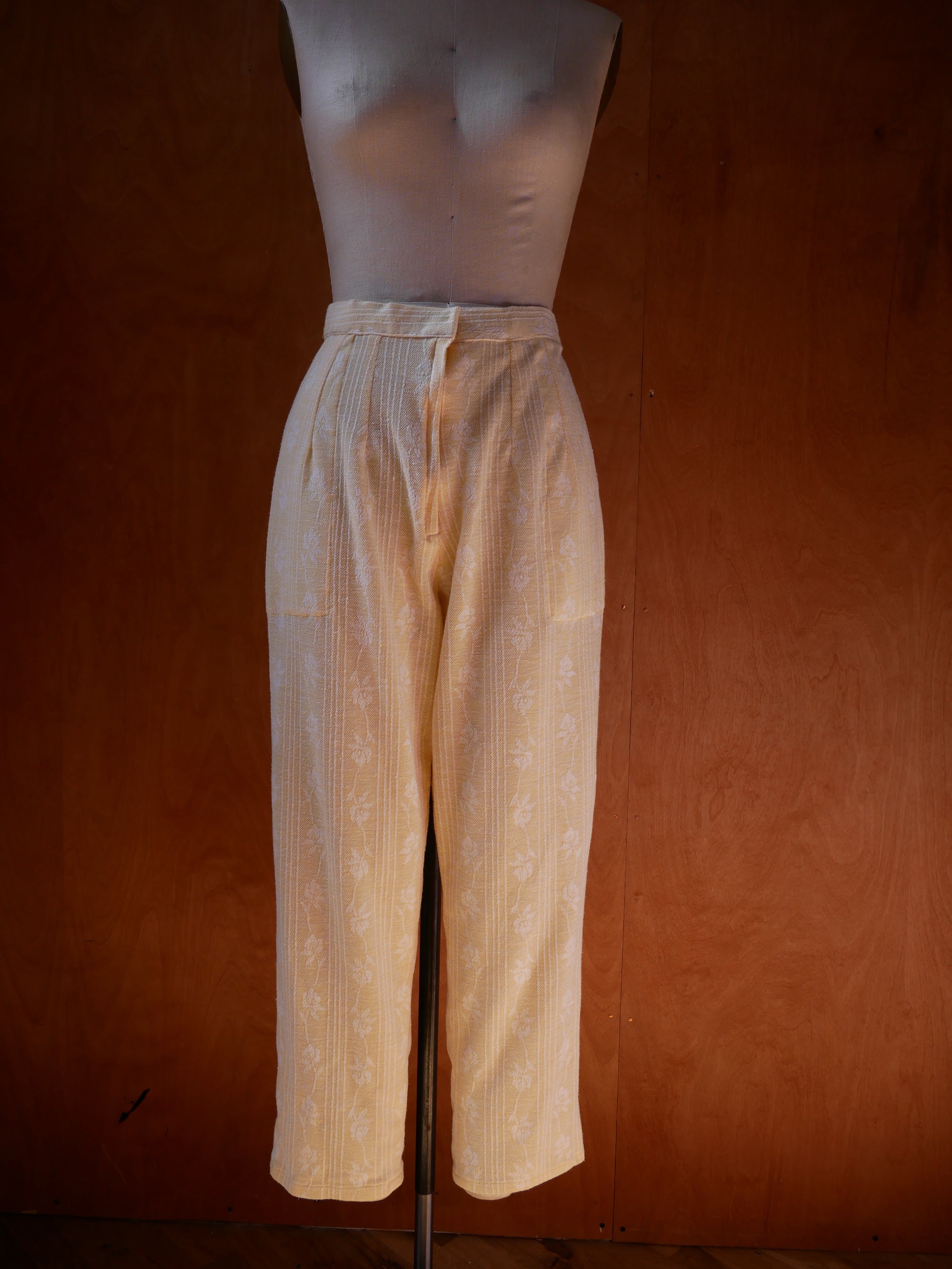 Yellow Floral Slacks
