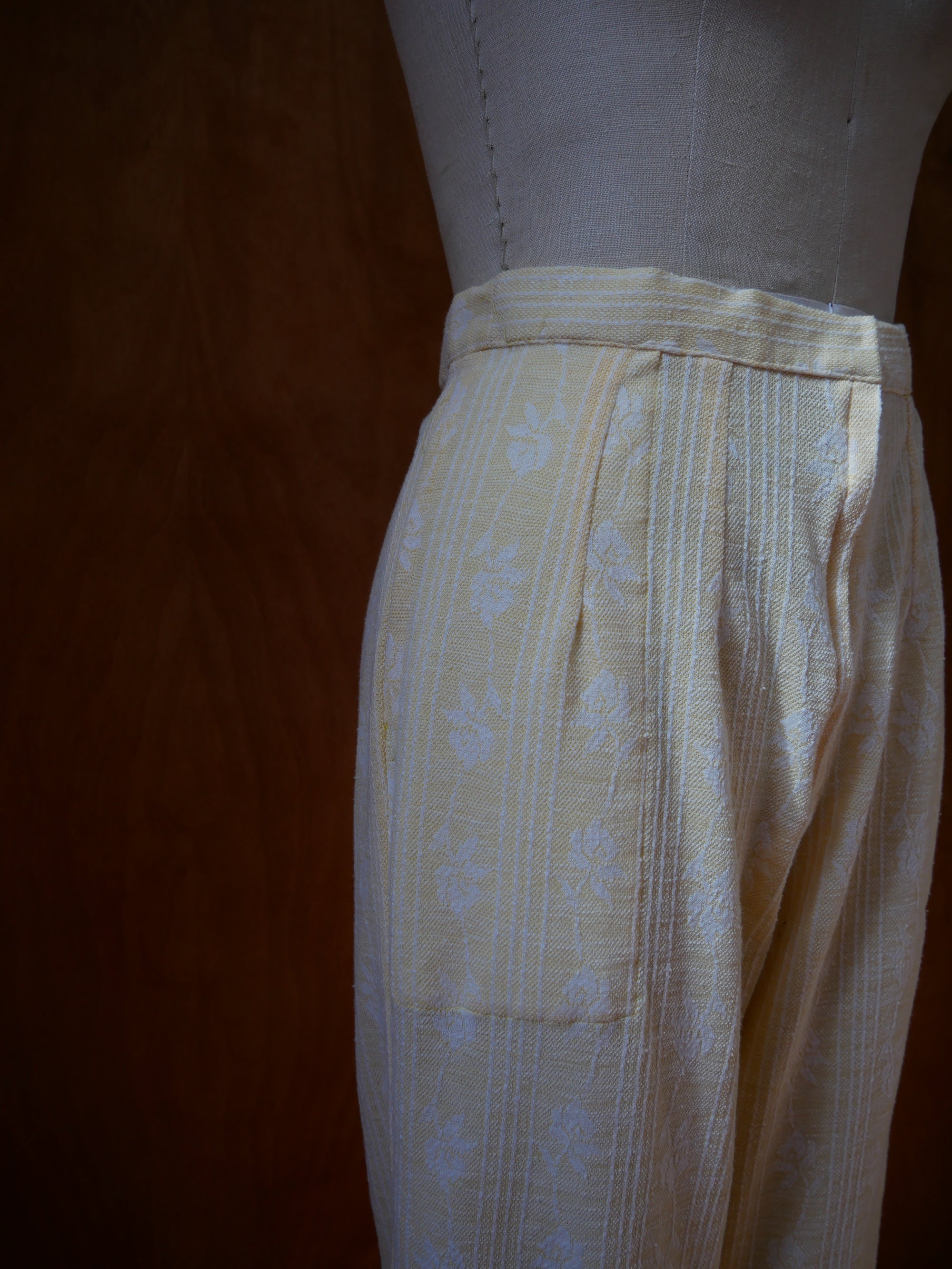 Yellow Floral Slacks