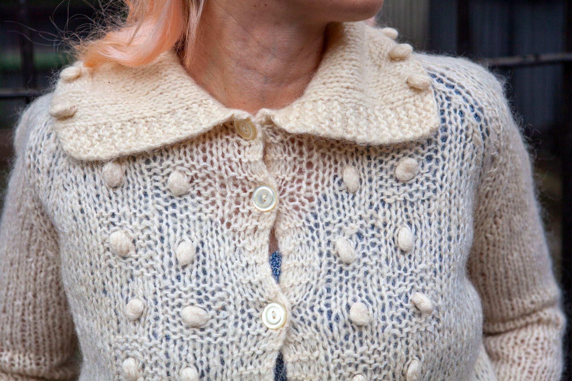 50s Textured Cardigan