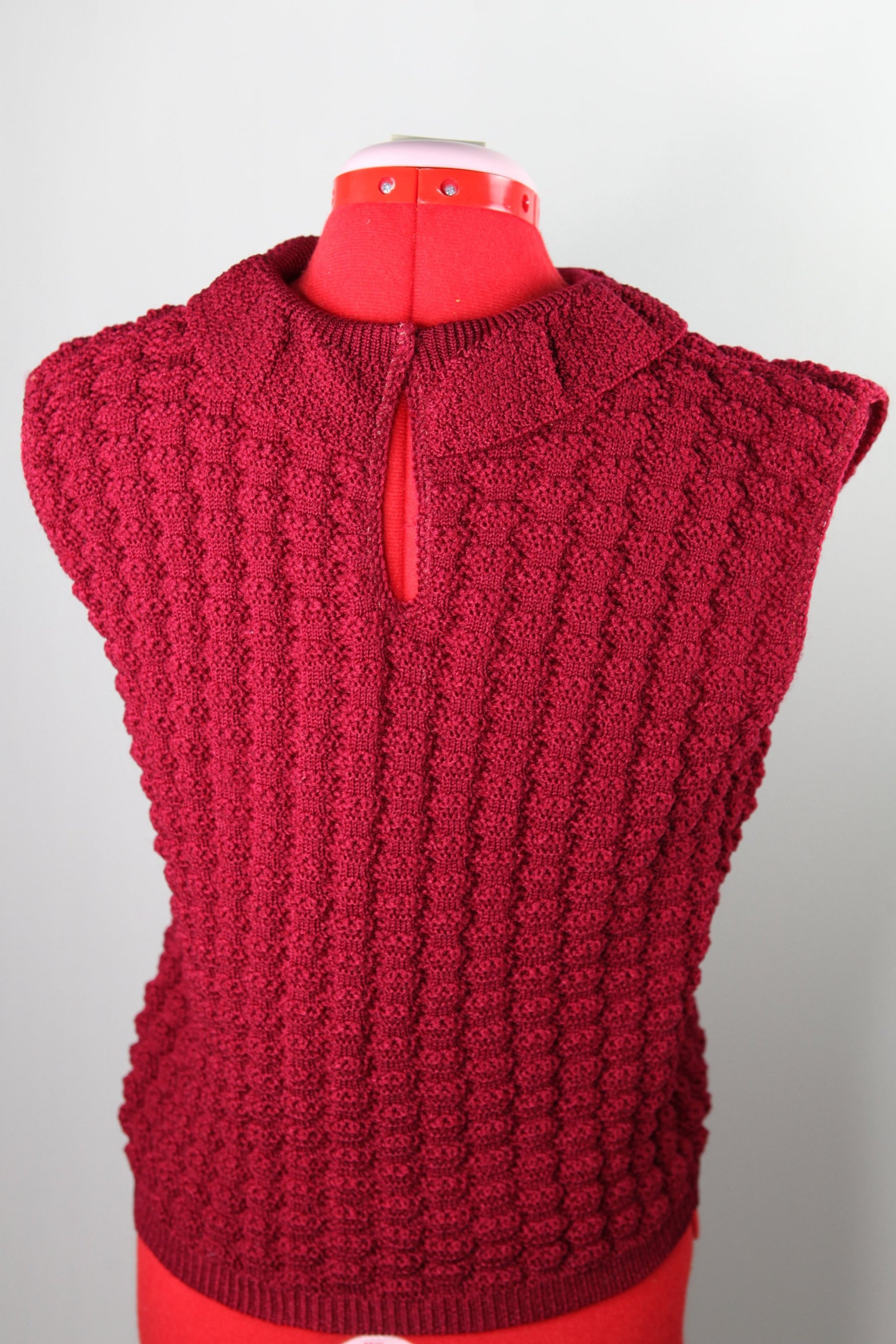 Cranberry Textured Vest