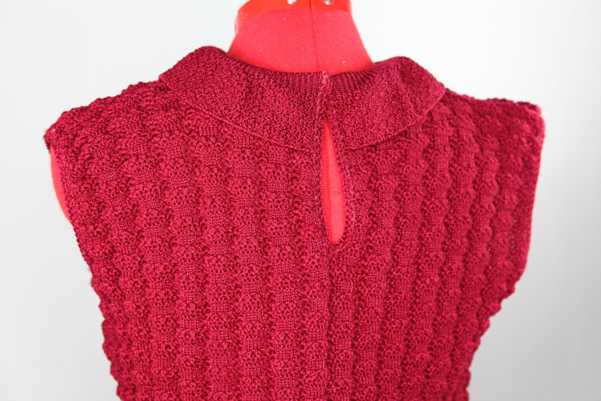 Cranberry Textured Vest