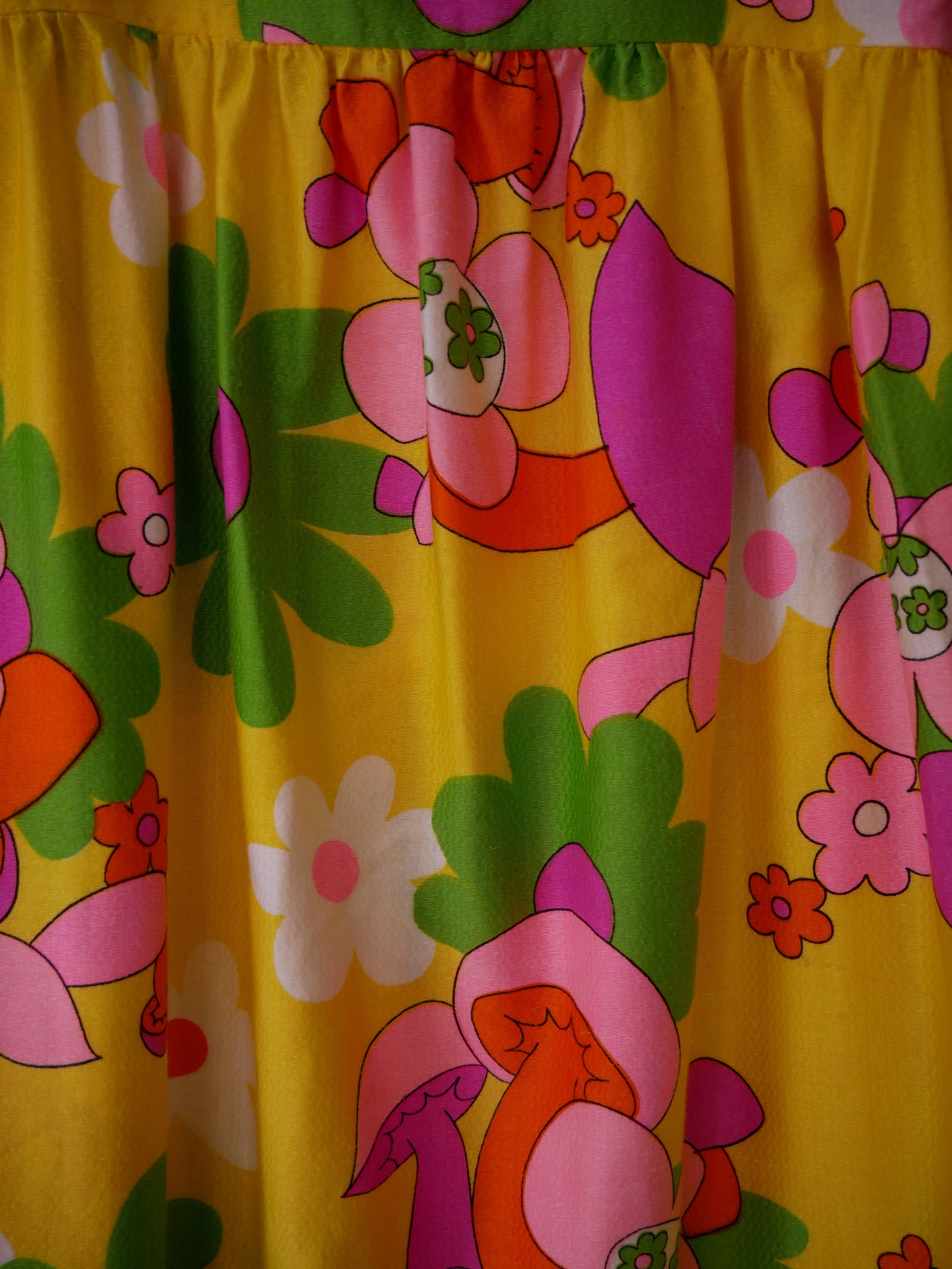 (Kids) Vintage Mushroom Flower Dress