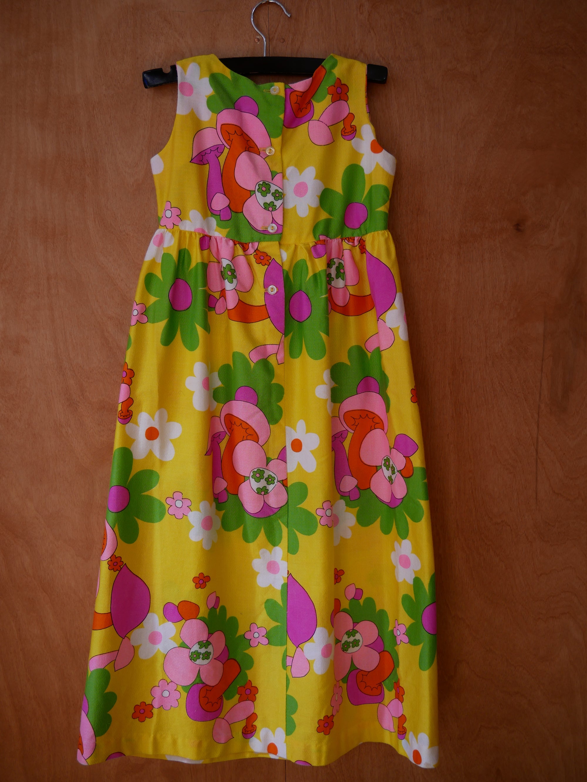 (Kids) Vintage Mushroom Flower Dress