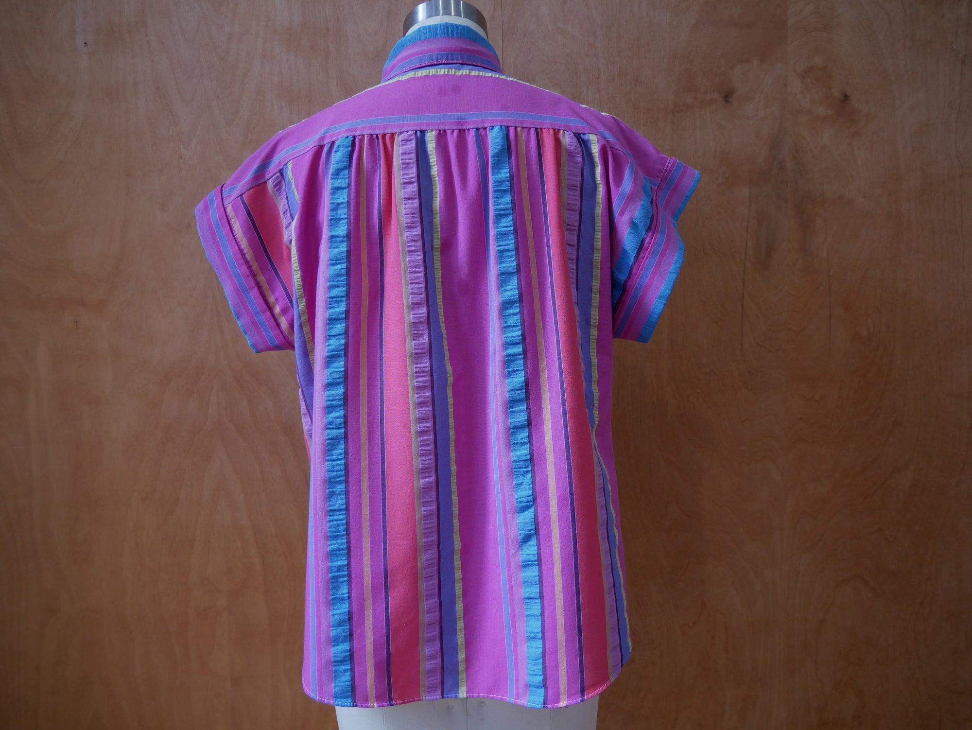 Act 111 Rainbow Striped Button Up