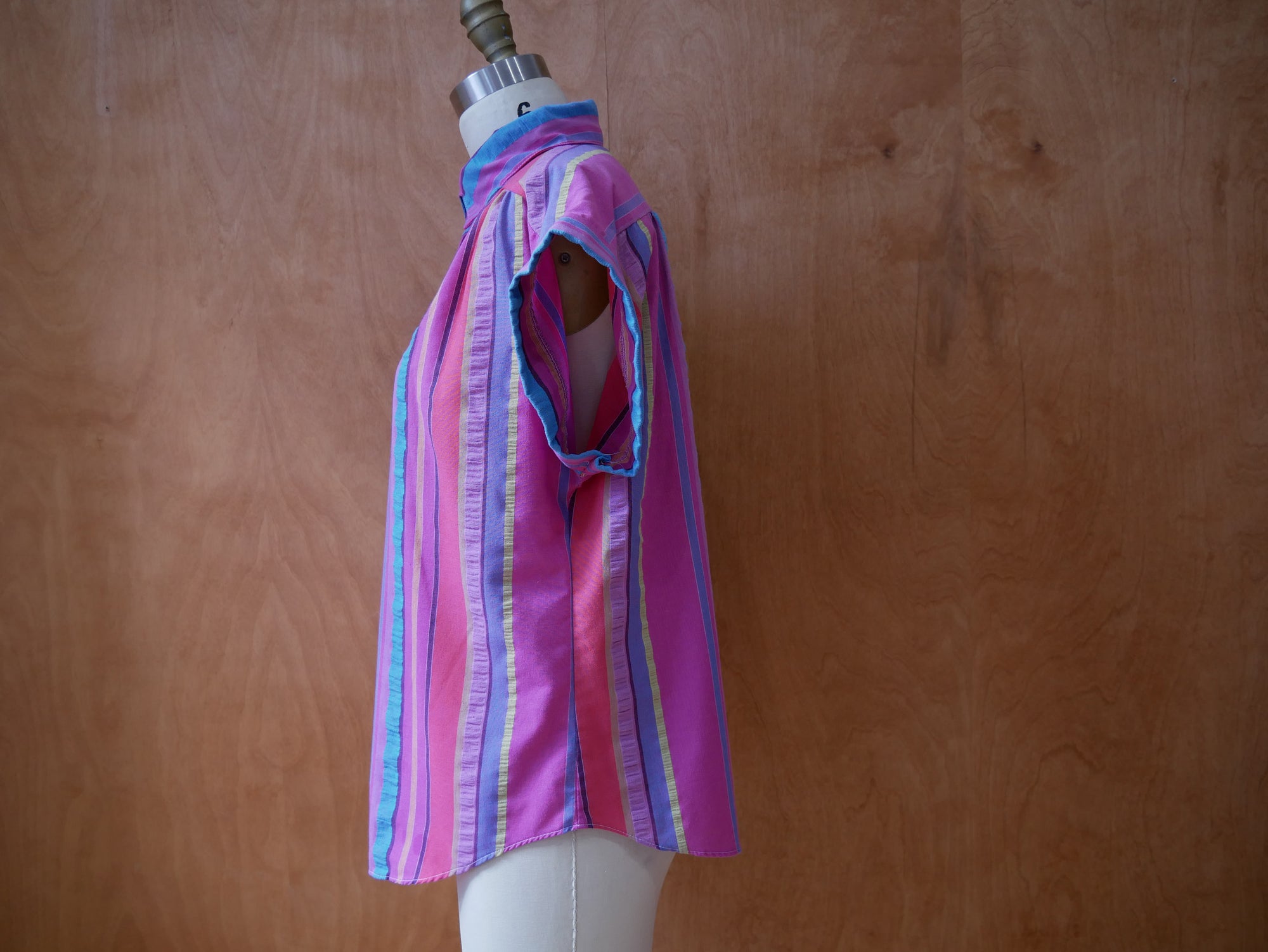 Act 111 Rainbow Striped Button Up