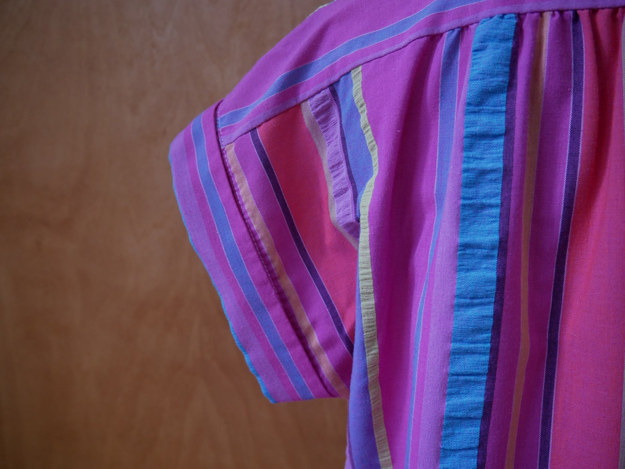 Act 111 Rainbow Striped Button Up
