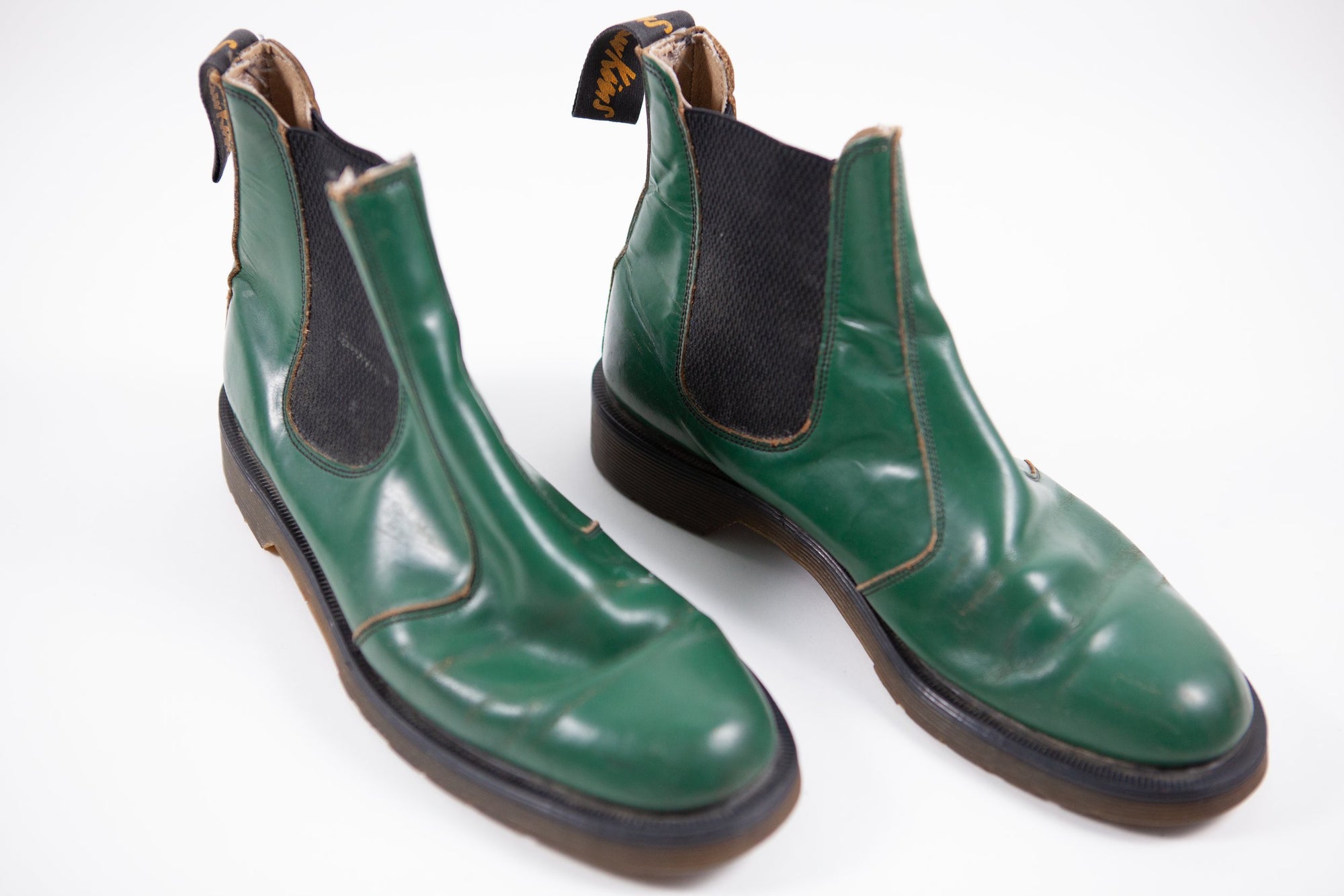 Green Chelsea Boots