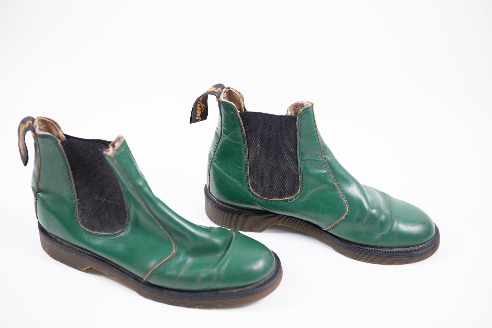 Green Chelsea Boots