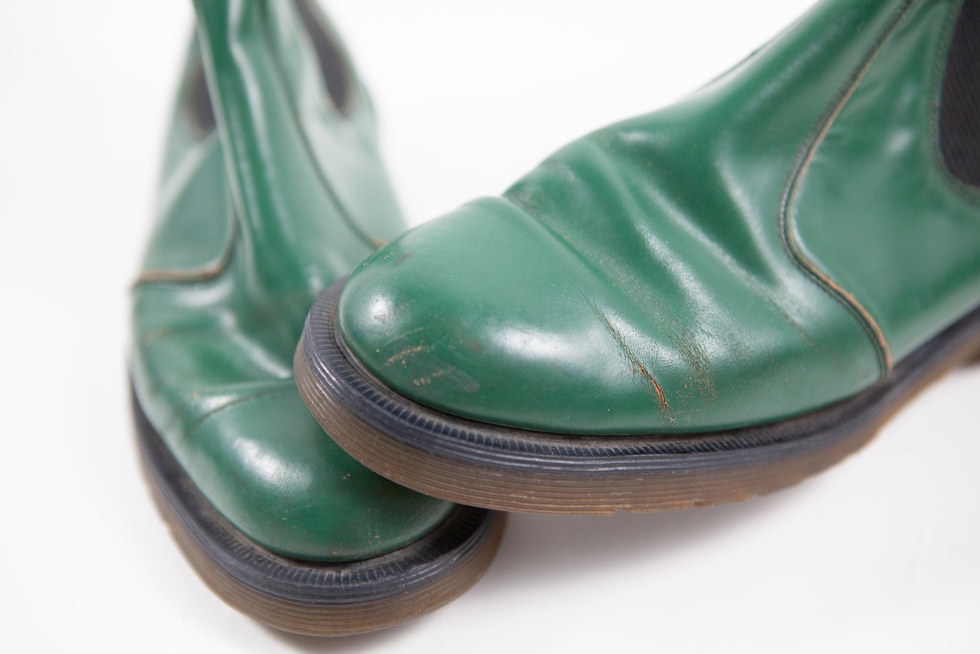 Green Chelsea Boots