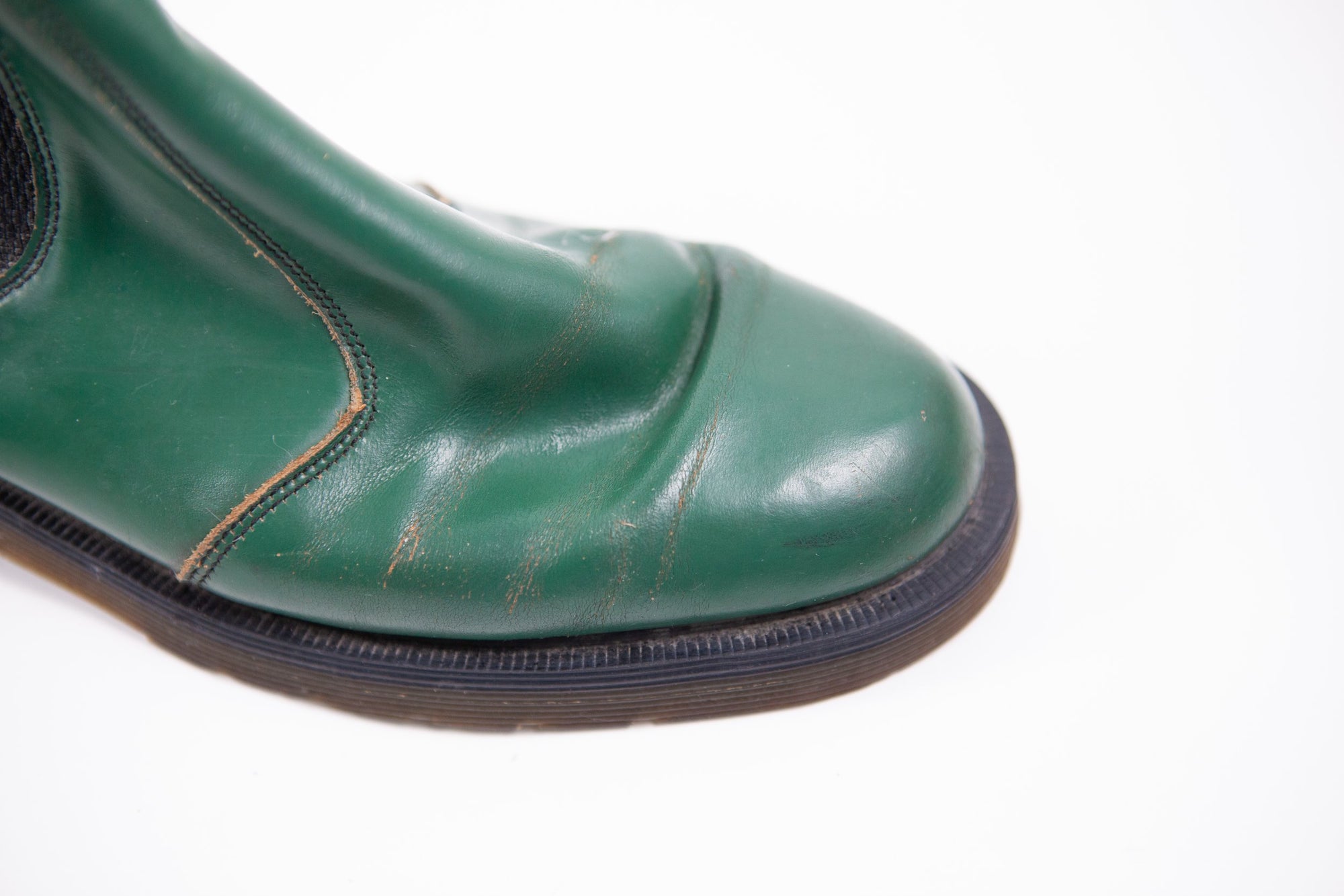 Green Chelsea Boots