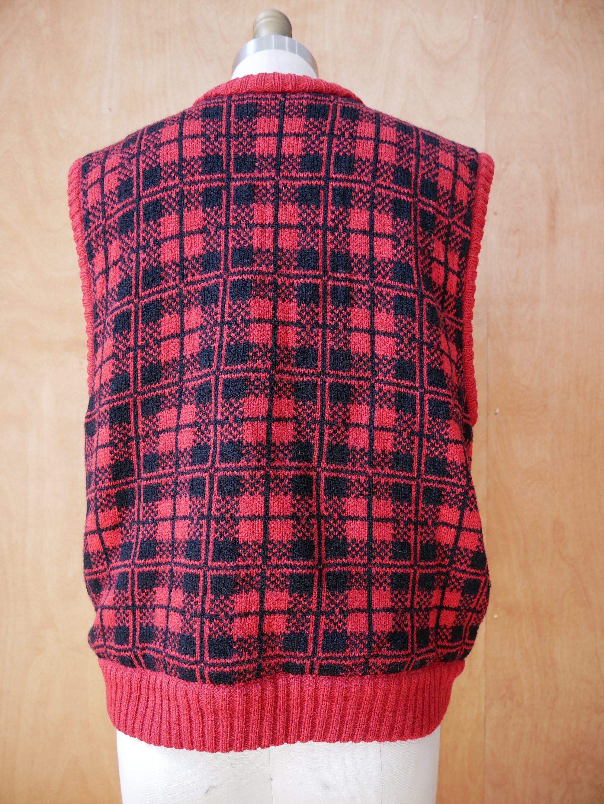 Vintage LL Bean Red Button Vest