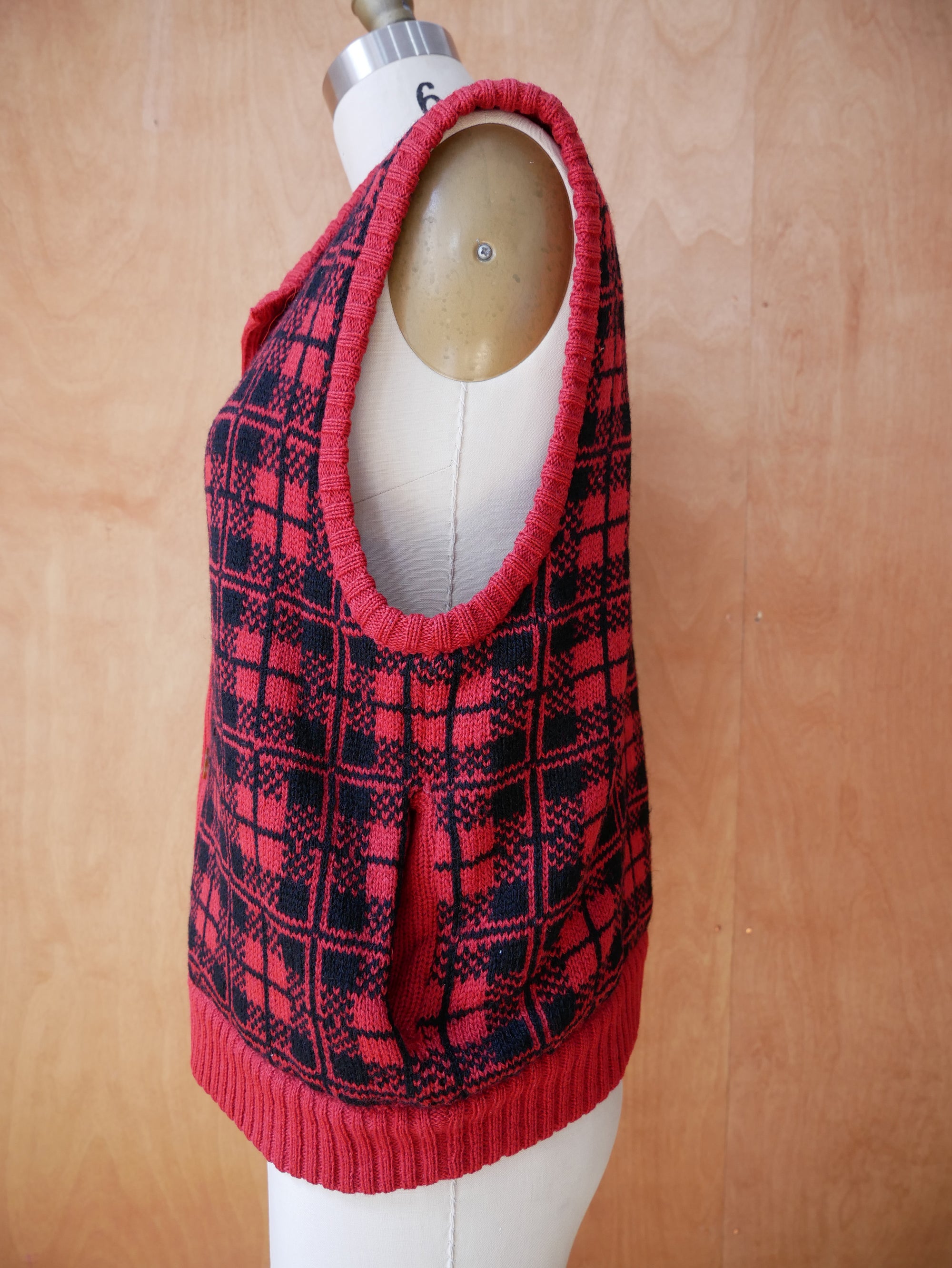 Vintage LL Bean Red Button Vest