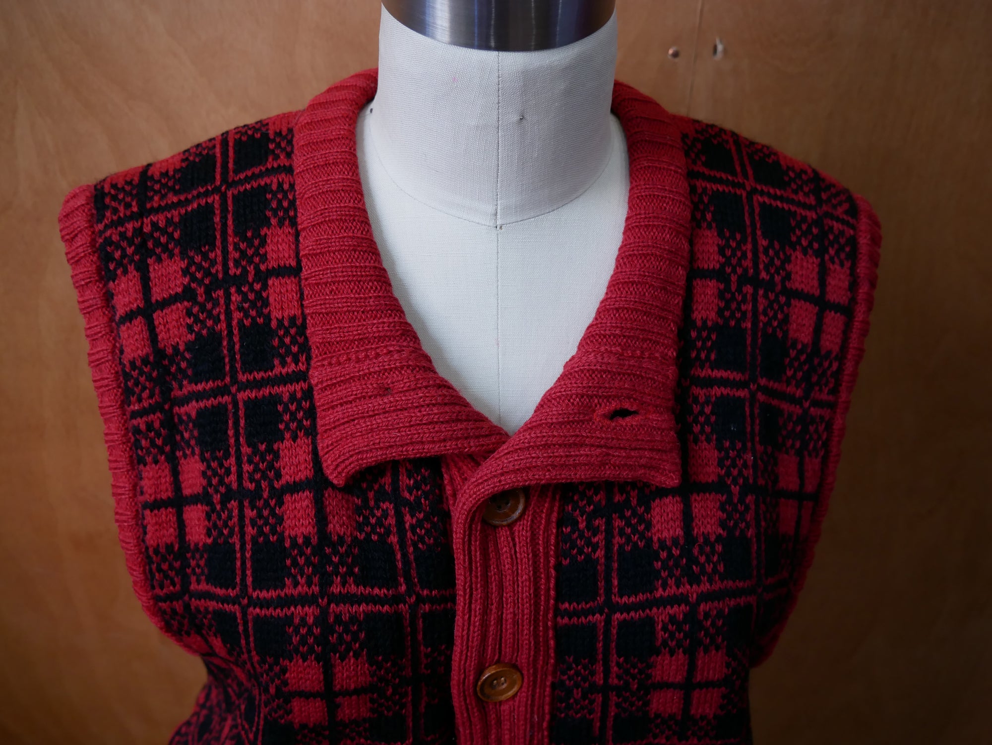 Vintage LL Bean Red Button Vest
